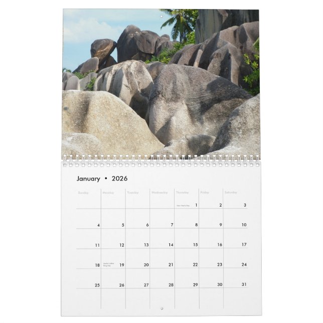 Calendrier Les Seychelles… un autre monde (Jan 2026)