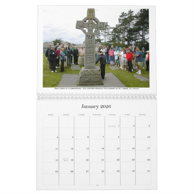 Calendrier L'héritage chrétien de l'Irlande (Jan 2026)