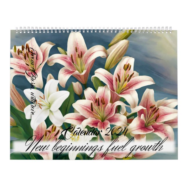 Calendrier Lily Fleurs Tiger Lily Calla Lys Rose (Protection)