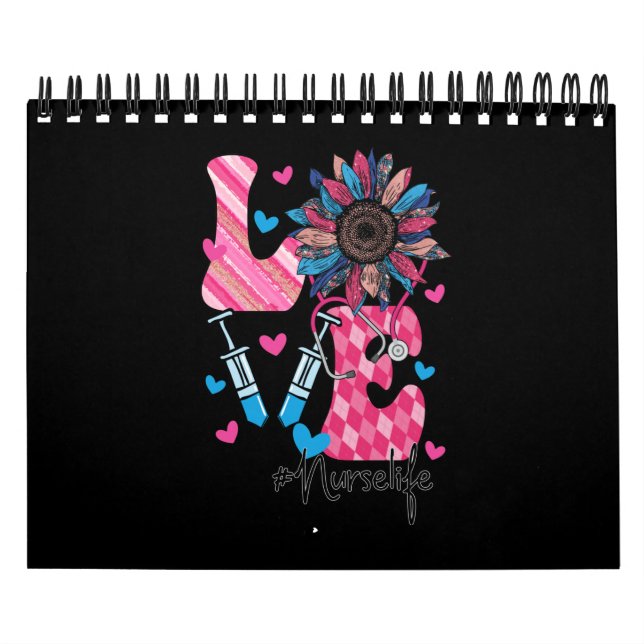 Calendrier L'infirmière aime hippie (Protection)