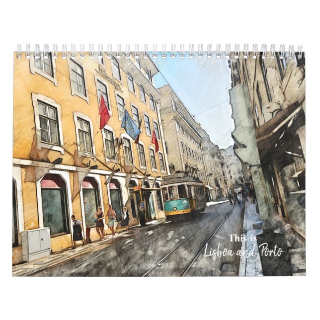 Calendrier Lisbonne et Porto Portugal (Protection)