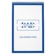 Listes de choses à faire avec monogramme bleu mode