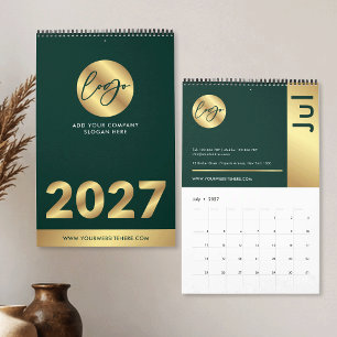 Calendrier Logo de la société Green & Gold, marketing de marq