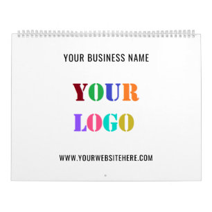 Calendrier Logo de l'entreprise personnalisé Texte de votre c