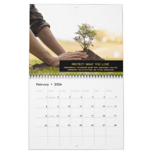 Calendrier Logo photo Black & Gold sur mesure