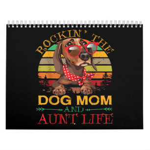 Calendrier Lunettes Dachshund Rockin Chien Maman Cadeau Pour
