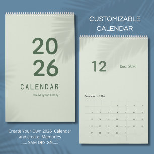 Calendrier Luxe Simple