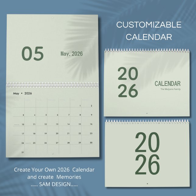 Calendrier Luxe Simple (Créateur téléchargé)