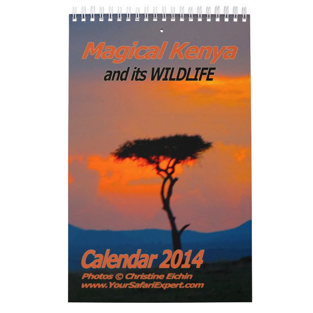 Calendrier Magical Kenya Calendar 2014 (Une seule page) (Protection)
