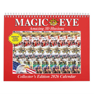 Calendrier magique 2026 USA de 28 cm de large