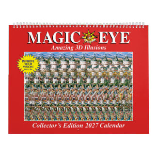 Calendrier magique USA 2027 de 14,25" de large