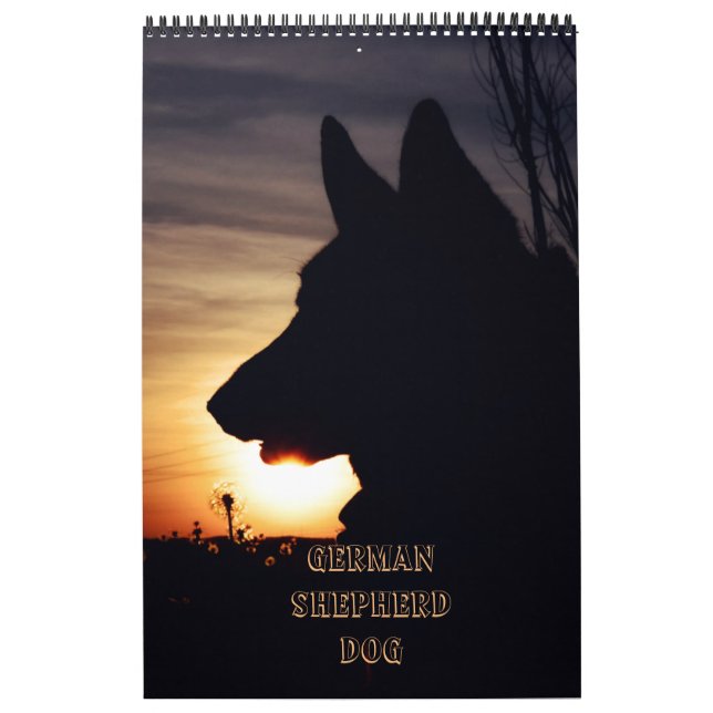 Calendrier magnifique de berger allemand (Protection)