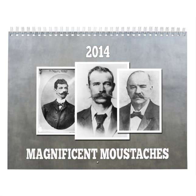Calendrier magnifique de moustaches/moustaches (Protection)