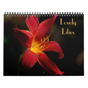 Calendrier magnifique de photo de lis