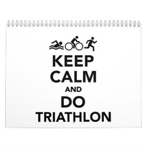 Calendrier Maintenez calme et faites le triathlon
