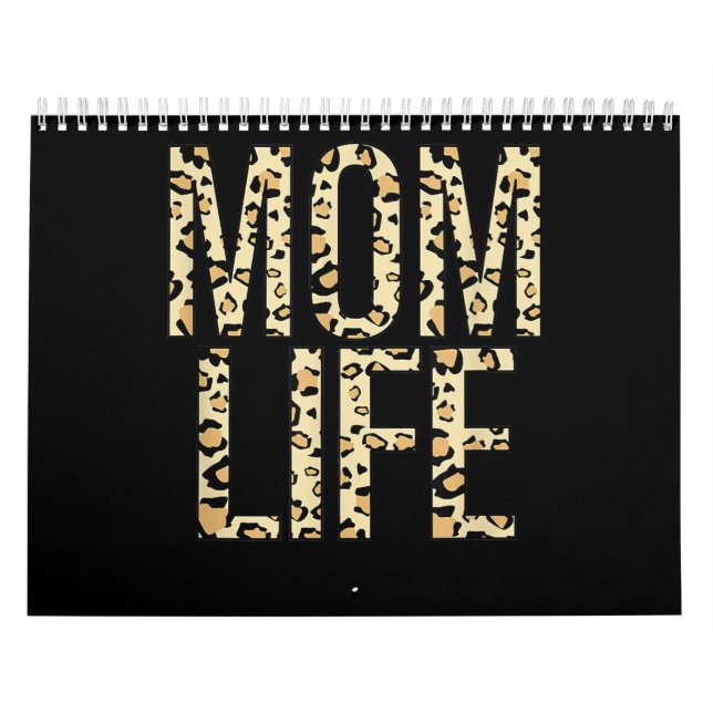 Calendrier maman vie cheetah empreinte de léopard cadeau (Protection)