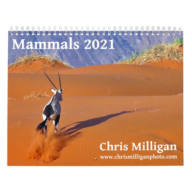 Calendrier Mammals 2021 par Chris Milligan (Protection)