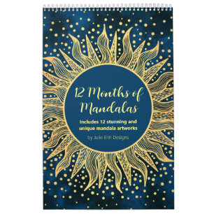 Calendrier Mandala Art Calendar - 12 mois de Mandalas