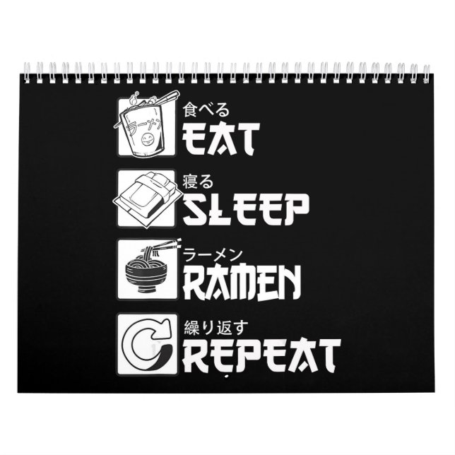 Calendrier Mangez Sleep Anime Répétez L'Idée Cadeau Cosplayer (Protection)