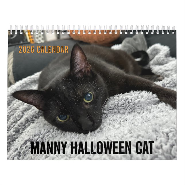 Calendrier Manny Halloween Cat 2026 (Protection)