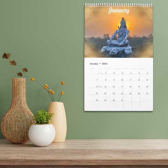 Calendrier Mantra indien des divinités hindoues 2025 Idol & G (Créateur téléchargé)