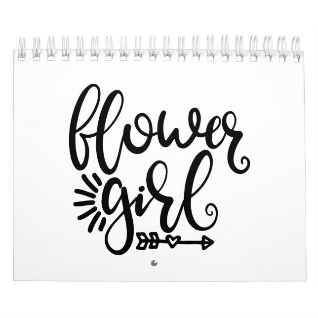 Calendrier Mariage Cool Flower Girl (Protection)