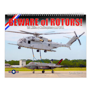 Calendrier MÉFIEZ-VOUS des ROTORS ! Hélicoptères militaires a