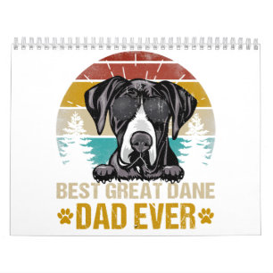 Calendrier meilleur grand dane papa jamais amoureux des chien