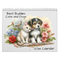 Meilleurs Buddies de chiens et chats mignons