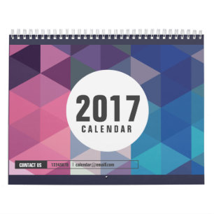 Calendrier Mélange de citations de vie Polygonal 2017 minima