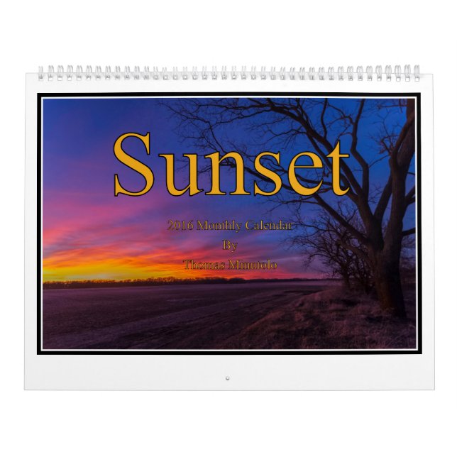 Calendrier mensuel de coucher du soleil par Tom (Protection)