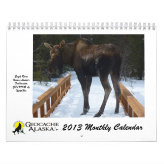Calendrier mensuel de GeocacheAlaska 2013