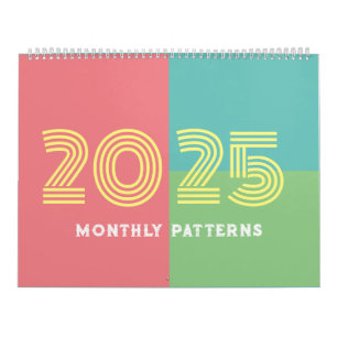Calendrier mensuel des Motifs et des plans 2025
