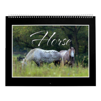 Calendrier mensuel du cheval par Thomas Minutolo