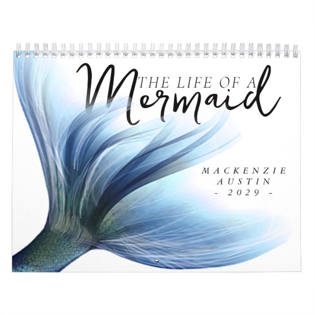 Calendrier #MermaidLife d'une sirène | Citer photo bleue (Protection)