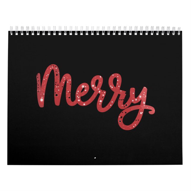 Calendrier Merry Christmas Glitter Holiday  (Protection)
