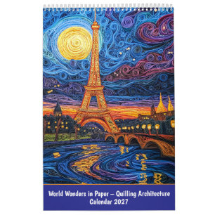 Calendrier Merveilles du monde en papier – Architecture en qu