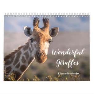 Calendrier Merveilleuses Giraffes 2026
