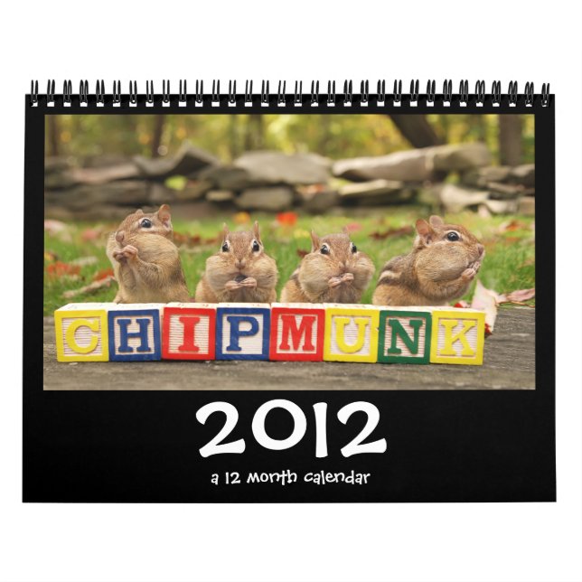 Calendrier mignon fou des tamia 2012 (Protection)