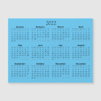 Calendrier Mini 2022 Invitation Magnétique