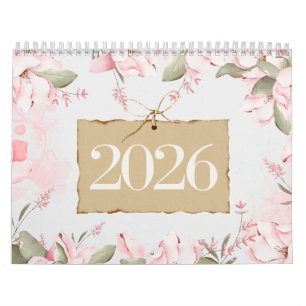 Calendrier Minimaliste de Citations Florales