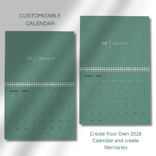Calendrier Mise en page élégante et soignée