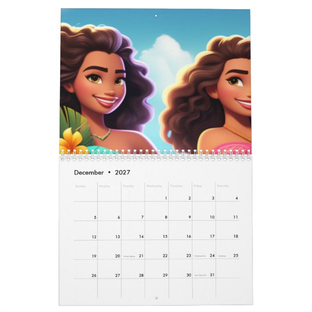 Calendrier moana (Dec 2027)