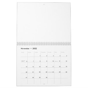 Calendrier Modèle floral