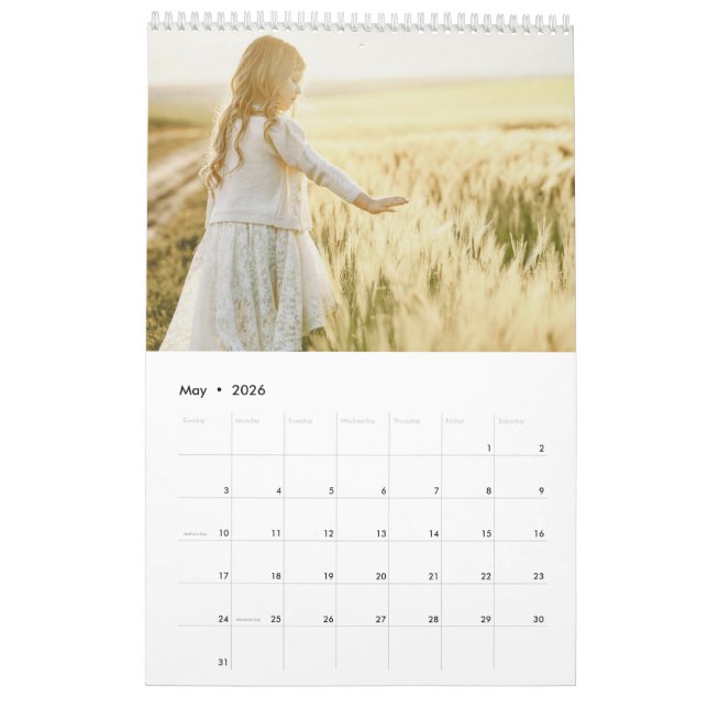 Calendrier Modern Family Photo Collage Calendar (Mai 2026)