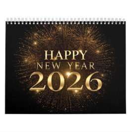 Calendrier modern new year 2026 wall calendar