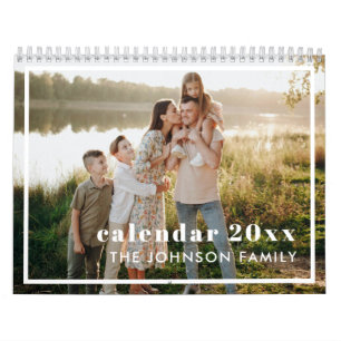 Calendrier Moderne Créez votre propre photo personnalisée 202