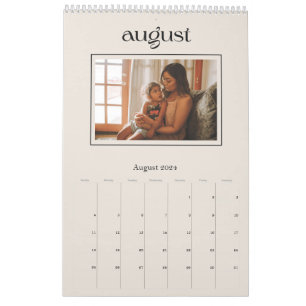 Calendrier moderne simple et élégant