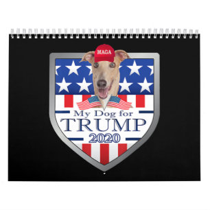 Calendrier Mon chien Trump 2020 porte des lunettes