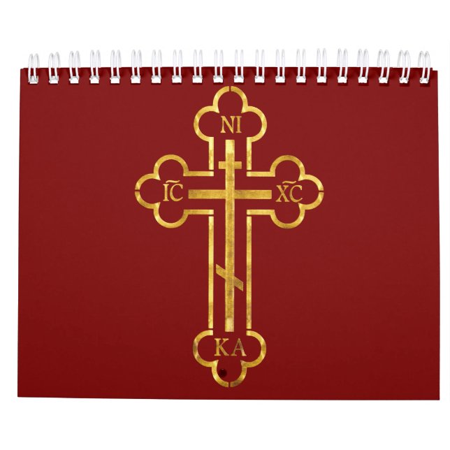 Calendrier monastères sur Fruska Gora iconostas serbie (Dos)